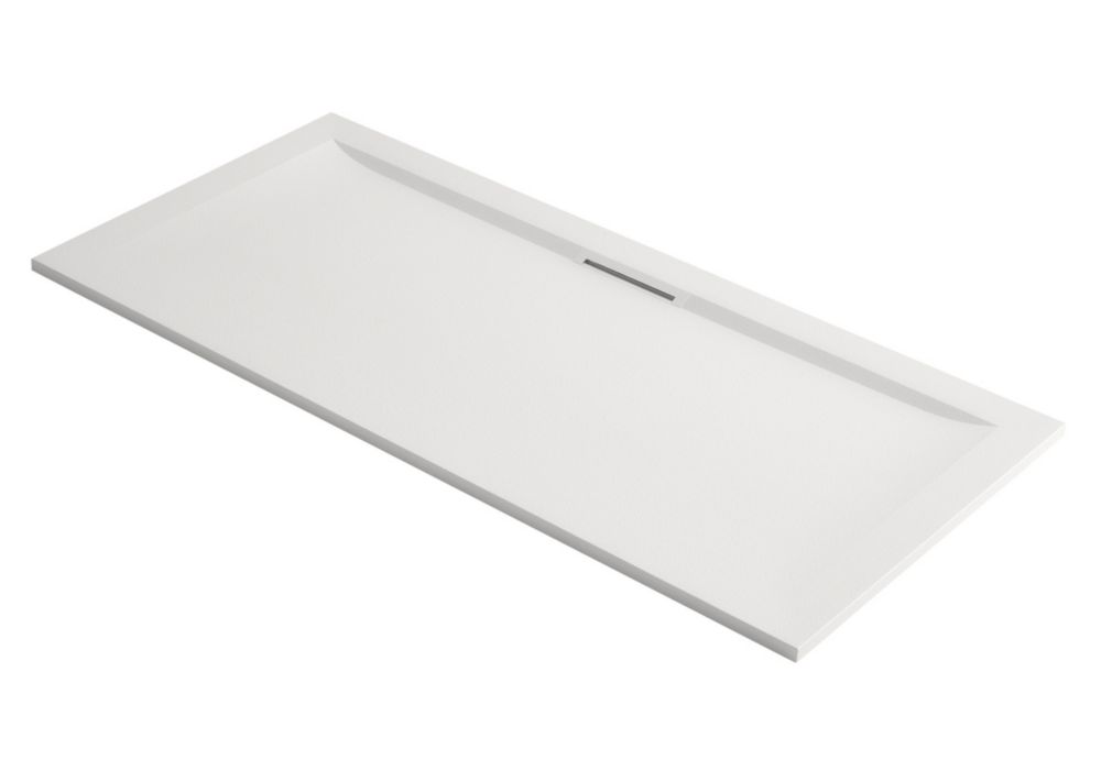 Image of Mira Flight Level Rectangular Shower Tray White 1500mm x 800mm x 25mm 