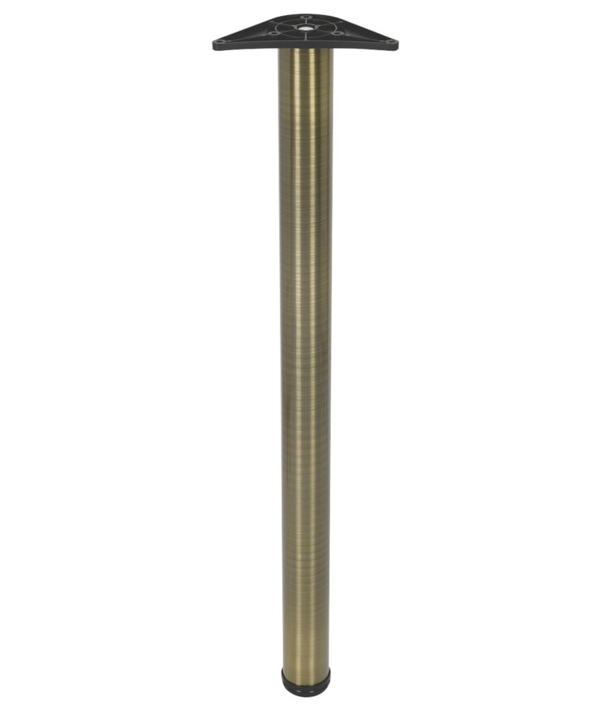 Image of Rothley Worktop Leg Antique Brass 870-895mm 