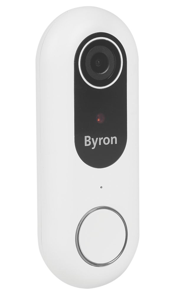 Image of Byron Wired Smart Video Doorbell White 