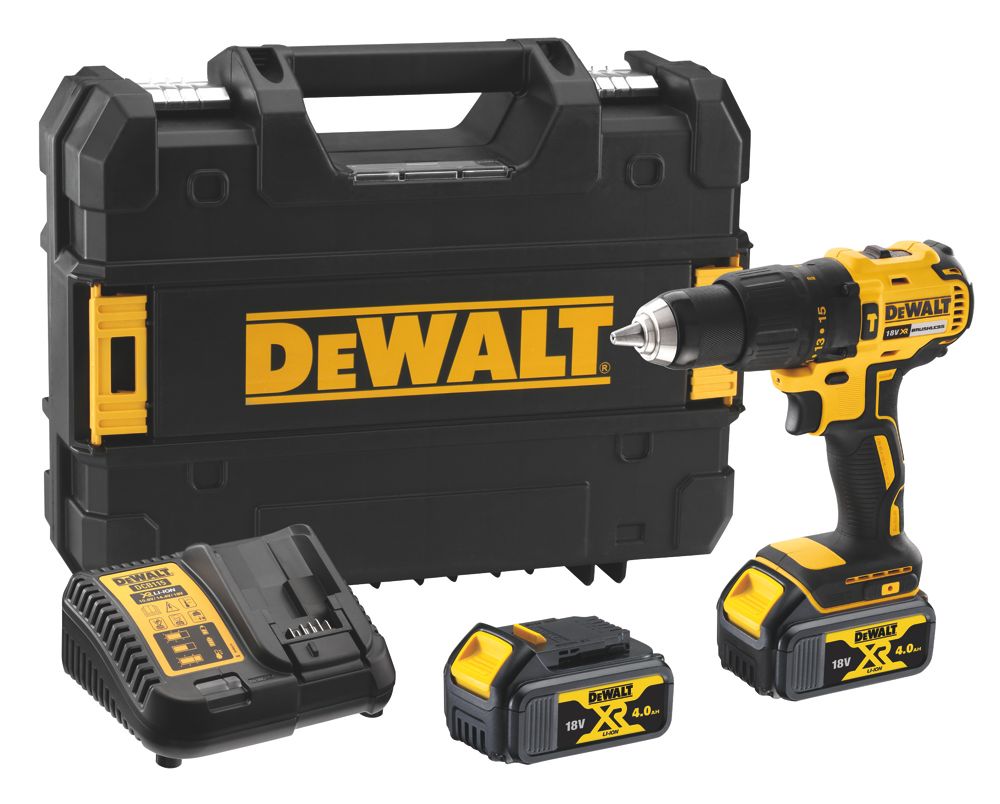 Image of DeWalt DCD778M2T-SFGB 18V 2 x 4.0Ah Li-Ion XR Brushless Cordless Combi Drill 