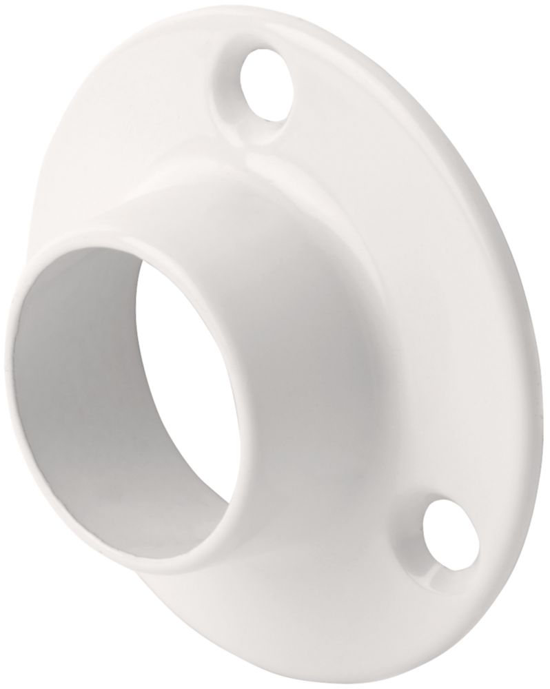 Image of Smith & Locke Rail End Sockets White 19mm 2 Pack 