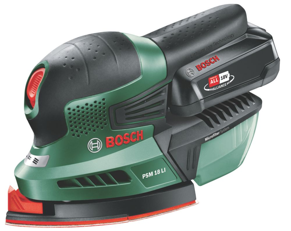 Image of Bosch PSM 18 LI 18V 1 x 2.5Ah Li-Ion Power for All Cordless Multi Sander 