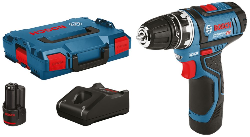 Image of Bosch GSR 12-15 FC2 12V 2 x 2.0Ah Lithium Coolpack Cordless Flexi-Click Screwdriver 