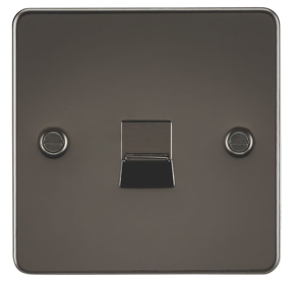Image of Knightsbridge Slave Telephone Socket Gunmetal 