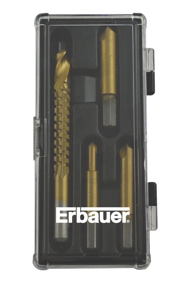 Image of Erbauer Screw Extractor Set 4 Pieces 