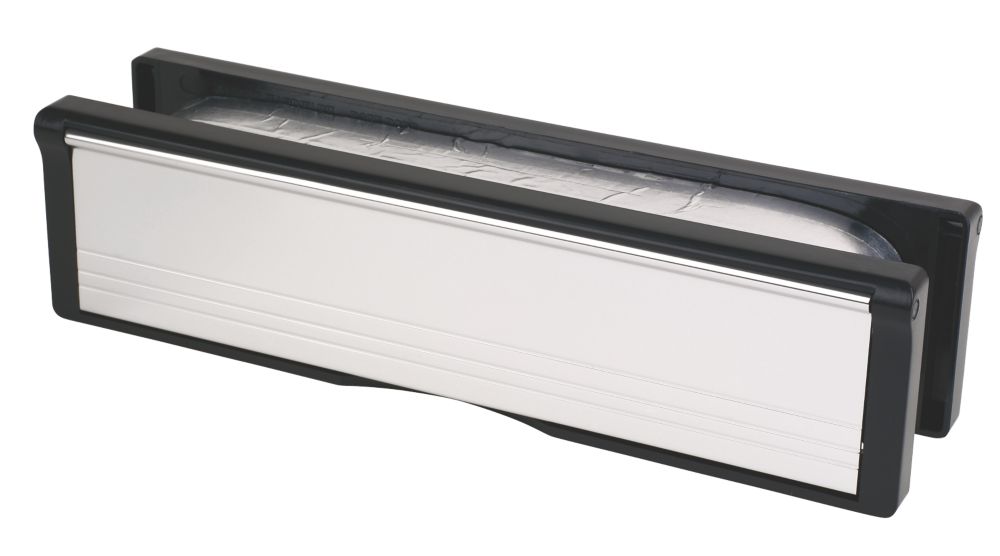 Image of Firestop Fire Rated 10" Intumescent Letter Plate Chrome 272mm x 70mm 