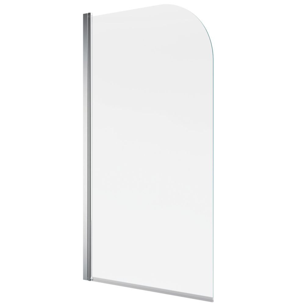 Image of Mira Elevate Semi-Frameless Chrome Curved Bathscreen 800mm x 1450mm 