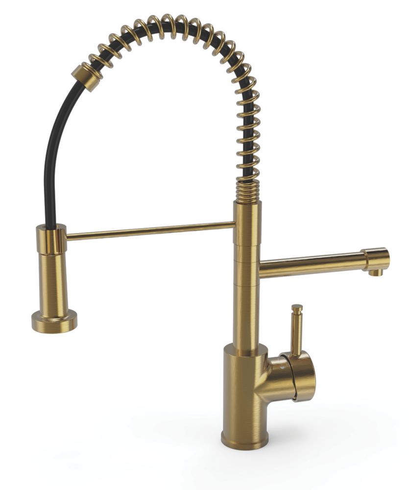 Image of ETAL Multi-Use 3-in-1 Hot Water Kitchen Tap with Handset Gold 