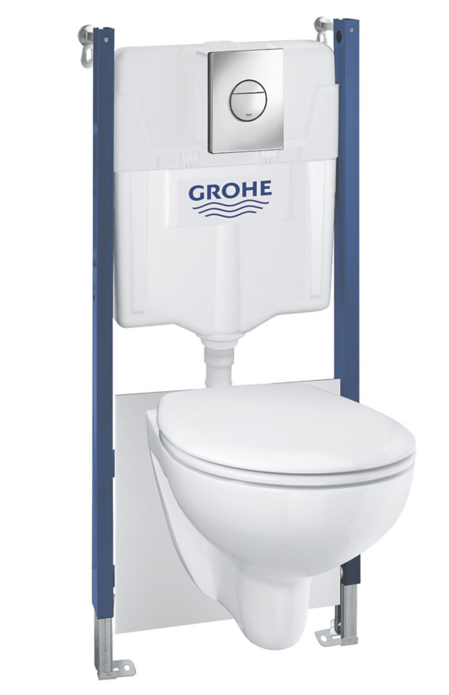 Image of Grohe Solido Bau Compact 5in1 WC & Frame Bundle 1135mm 