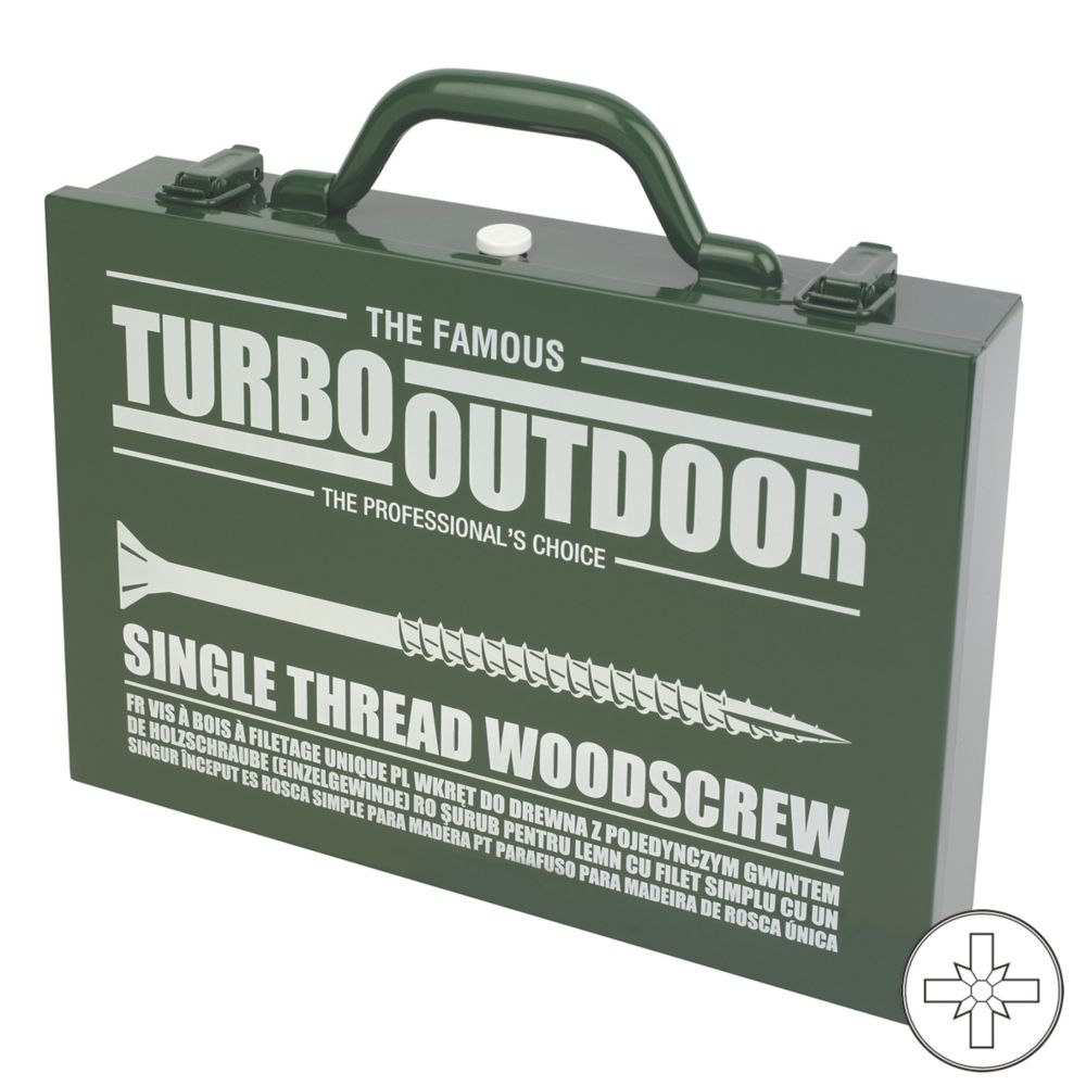 Image of Turbo Outdoor PZ Double-Countersunk Trade Case 1000 Pcs 