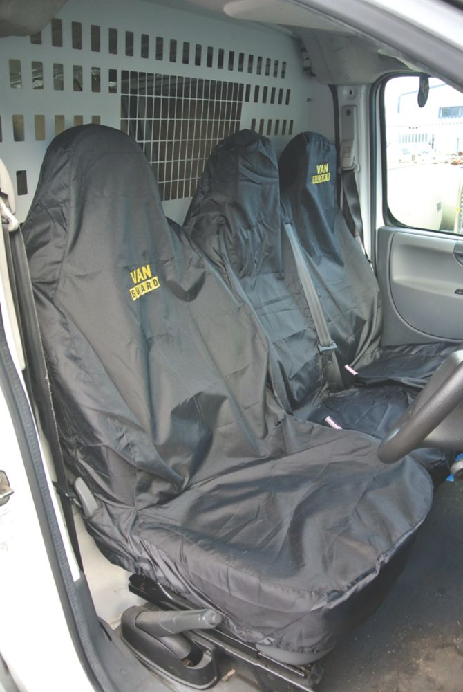 Image of Van Guard Universal Single & Double-Seat Covers Black 2 Pcs 