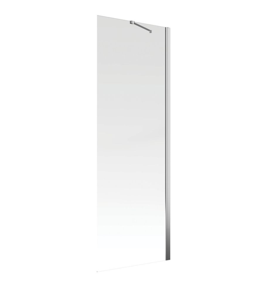 Image of Aqualux Aquarius 6 Frameless Side Panel for Hinged Door Chrome 800mm 