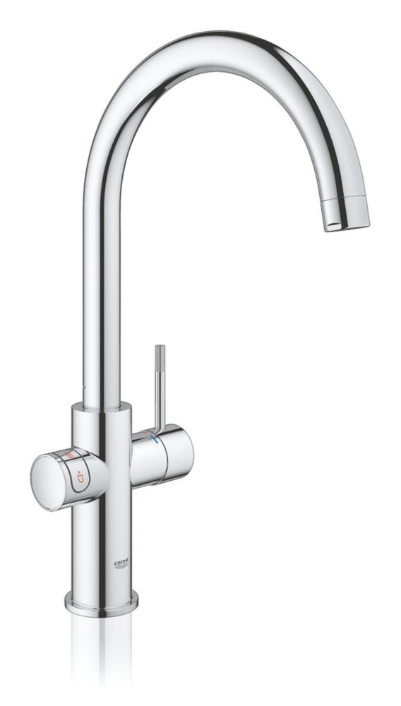 Image of Grohe Red DUO C-Spout Boiler Tap Chrome 