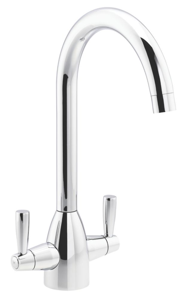 Image of Abode Zermat Swan Dual-Lever Mono Mixer Chrome 