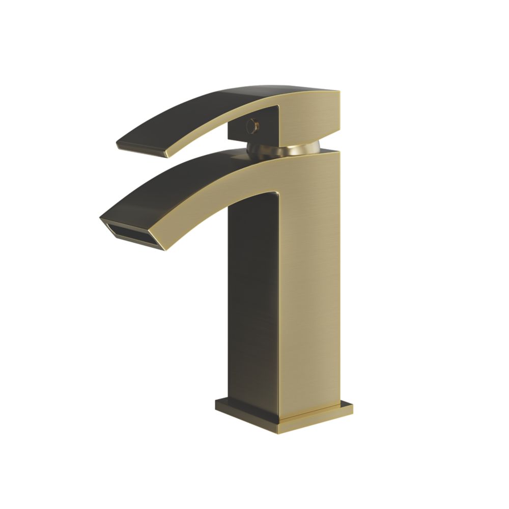 Image of ETAL Kinlin Mono Basin Mixer Tap Brushed Brass 