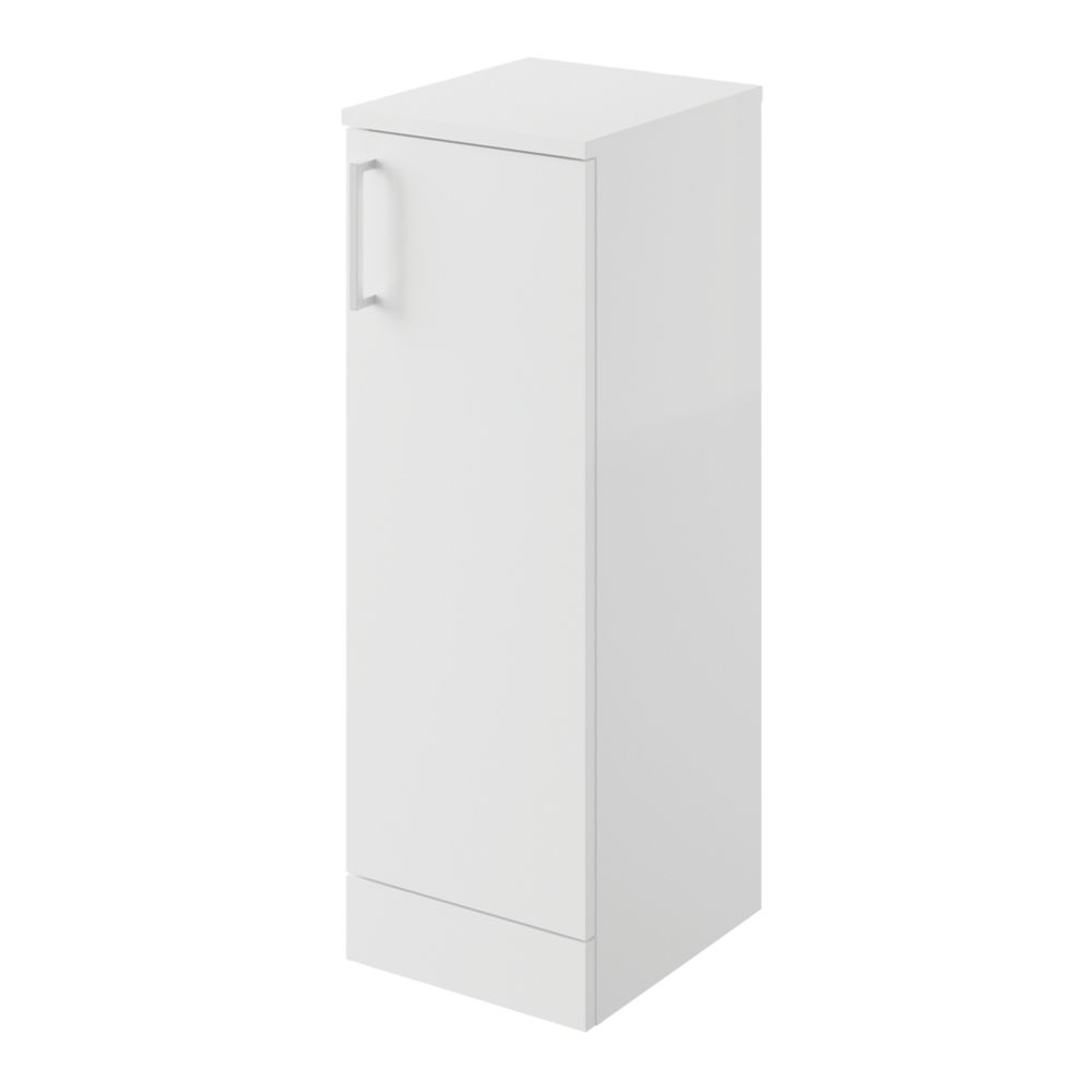 Image of Veleka Half-Column Cabinet White Gloss 275mm x 316mm x 810mm 