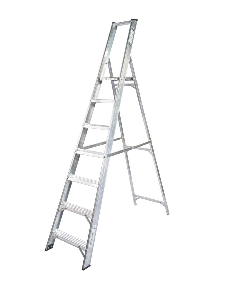 Image of Lyte Aluminium 7-Treads Platform Stepladder 1.48m 