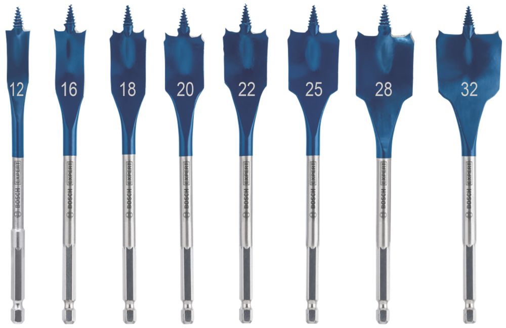 Image of Bosch Expert Spade Bit Set 8 Pieces 