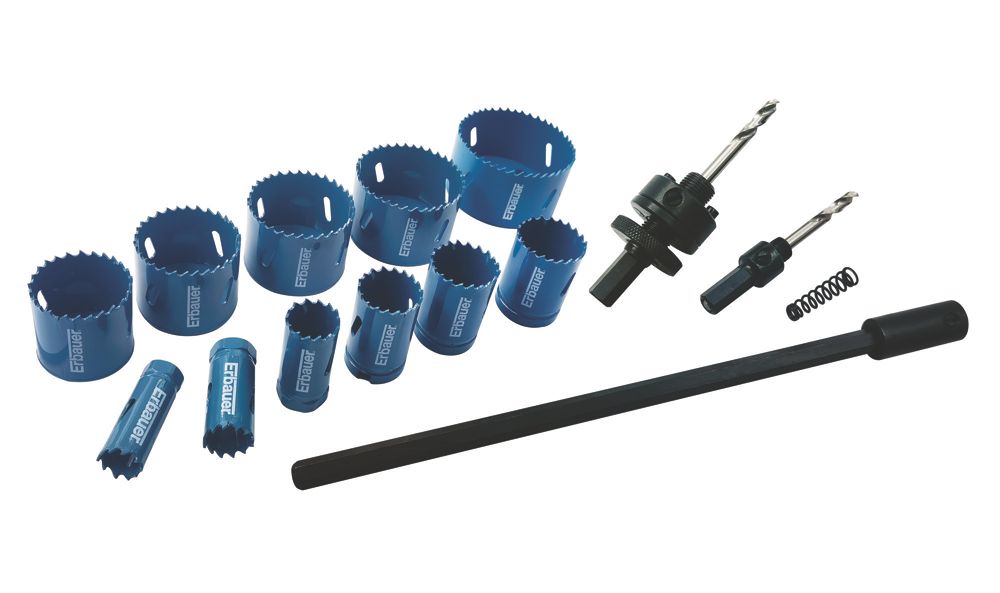 Image of Erbauer Professional 11-Saw Multi-Material Holesaw Set 