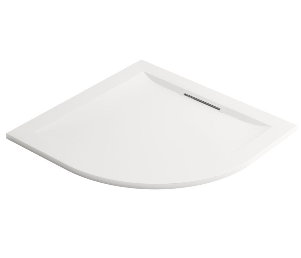 Image of Mira Flight Level Safe Quadrant Shower Tray White 1000mm x 1000mm x 25mm 