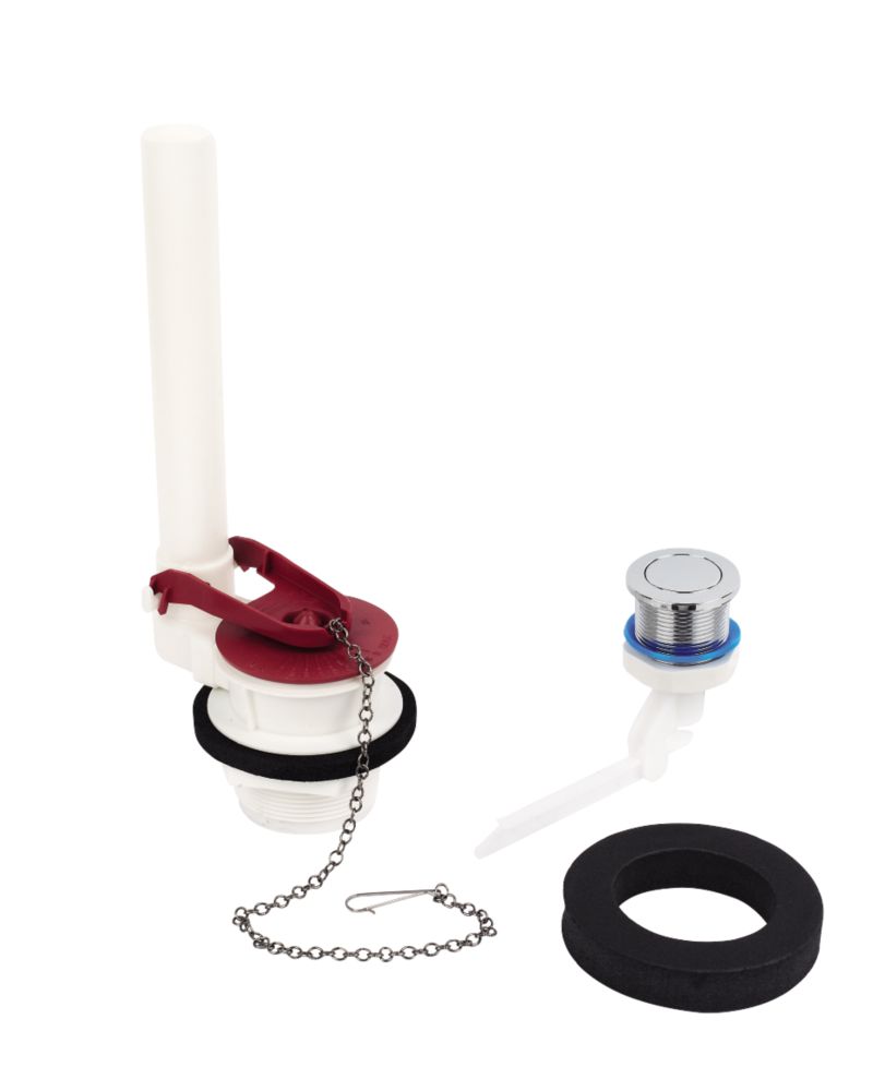 Image of Fluidmaster Toilet Flush Valve & Top Button Kit 