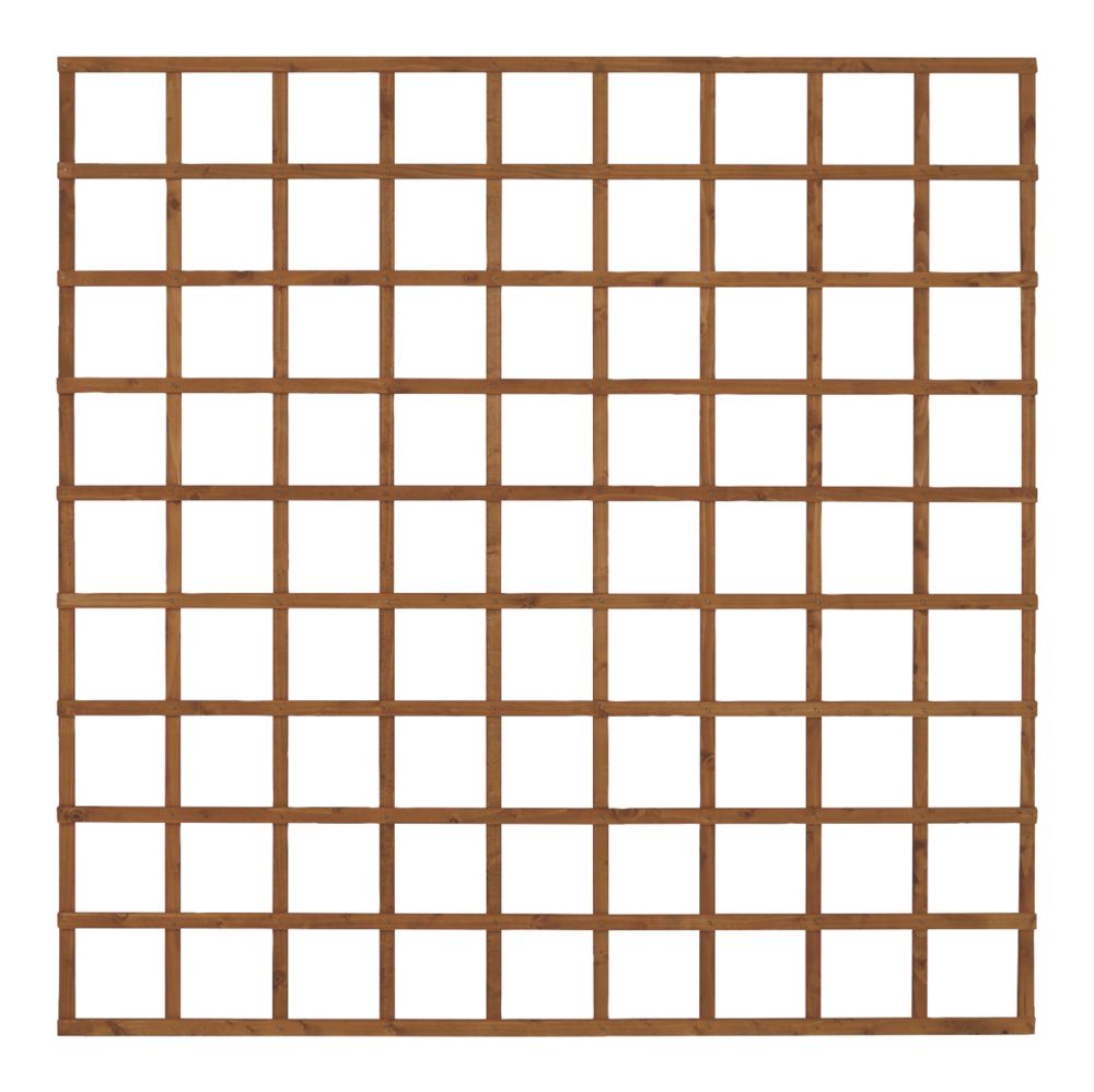Image of Forest Softwood Square Trellis 6' x 6' 3 Pack 
