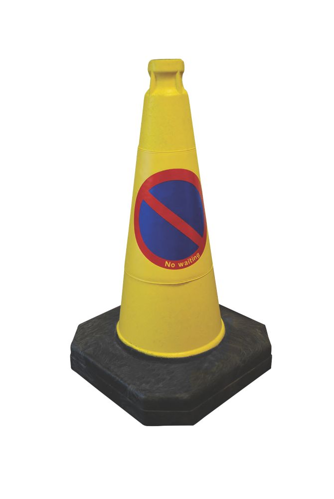 Image of Melba Swintex Flexi 500 "No Waiting" Traffic Cone 500mm 