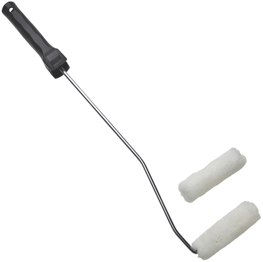 Image of No Nonsense 4" Long-Handled Mini Roller Set 3 Piece Set 