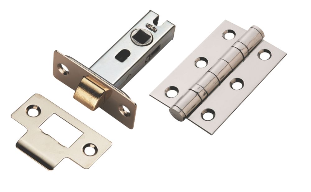 Image of Smith & Locke Fire Rated Latch Pack Polished Chrome 