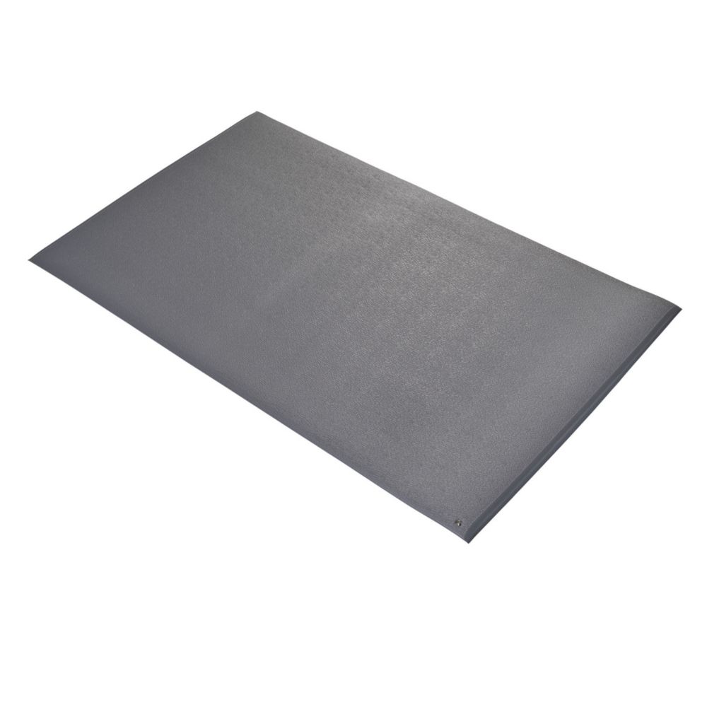 Image of COBA Europe COBAstat Anti-Fatigue Floor Mat Grey 1.5m x 0.9m x 9mm 