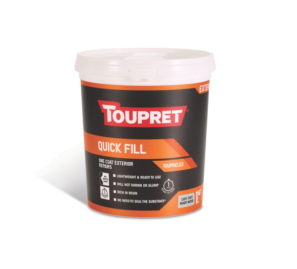 Image of Toupret Exterior Quick Fill 1Ltr 