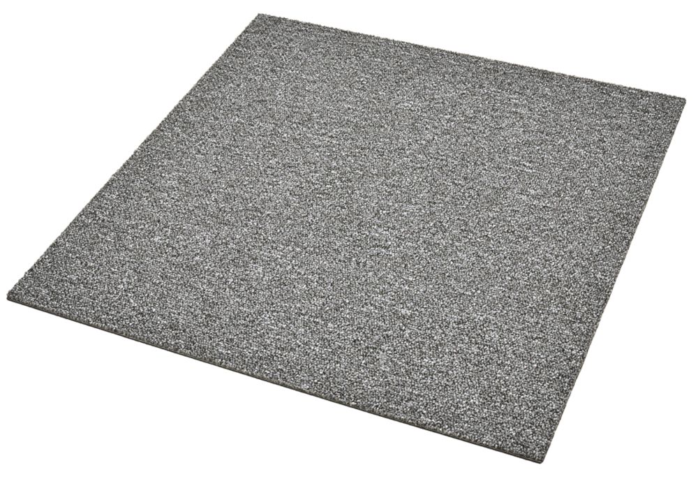 Image of Contract Flint Grey Carpet Tiles 500 x 500mm 20 Pack 