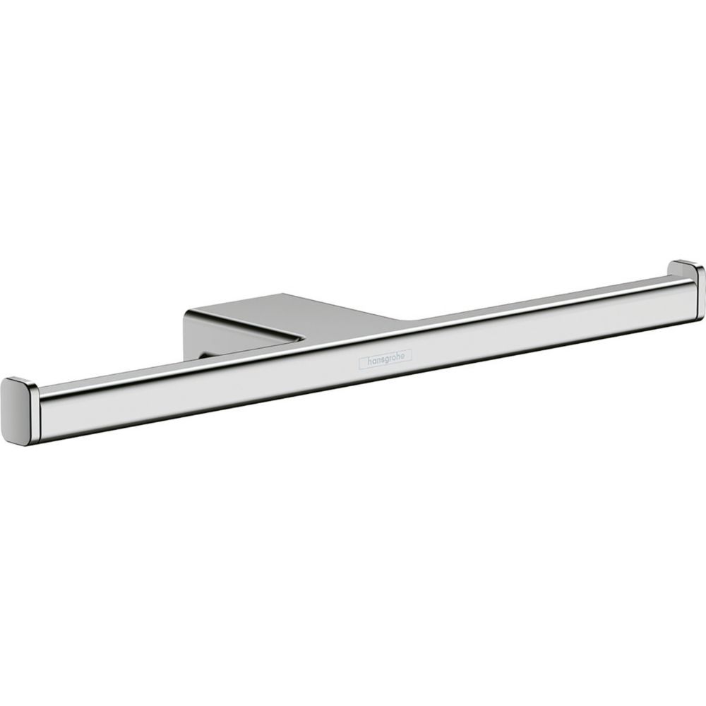 Image of Hansgrohe AddStoris Double Toilet Roll Holder Chrome 
