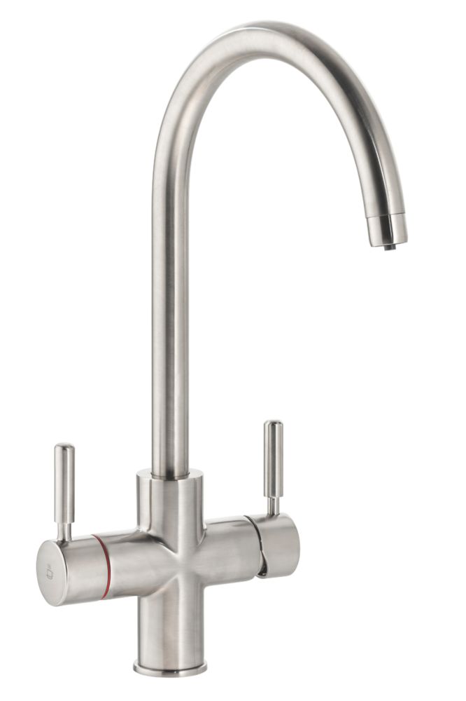Image of 3 in 1 Steaming Hot Water Tap Brushed Nickel 