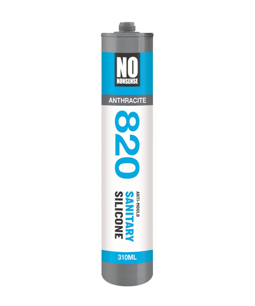 Image of No Nonsense Sanitary Silicone Sealant Anthracite 310ml 