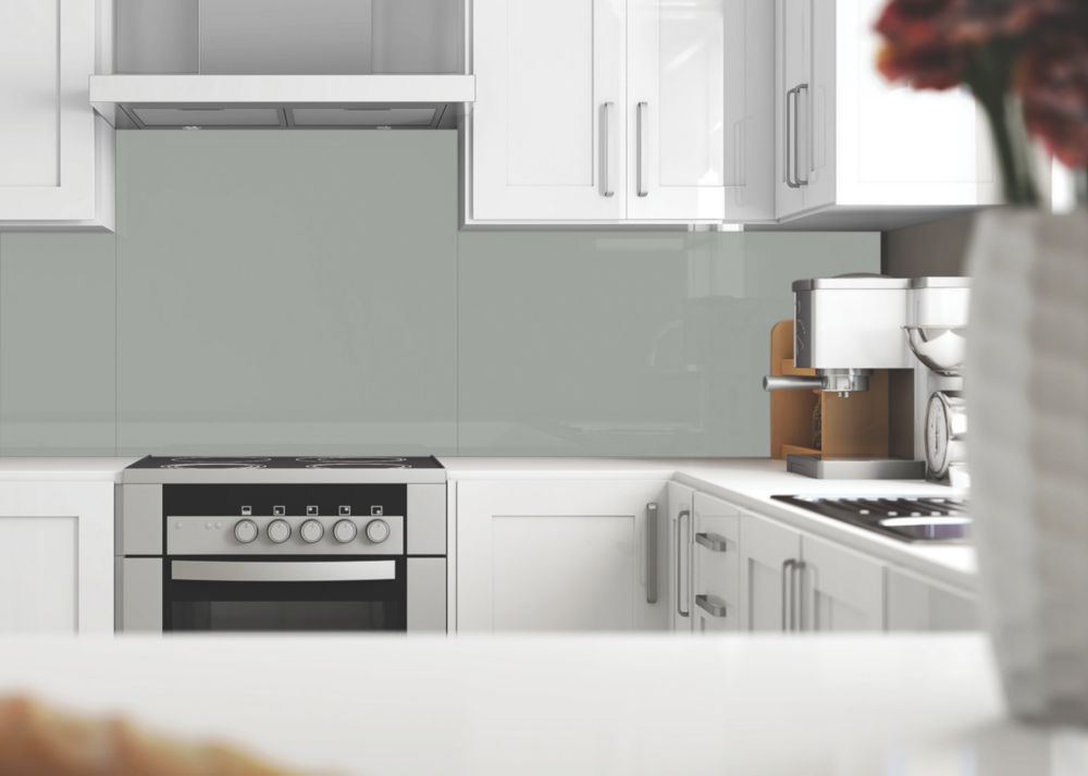 Image of Splashwall Light Grey Acrylic Matt Splashback 2440mm x 1220mm x 4mm 