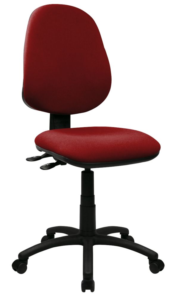 Image of Nautilus Designs Java 300 Medium Back Task/Operator Chair No Arms Wine 