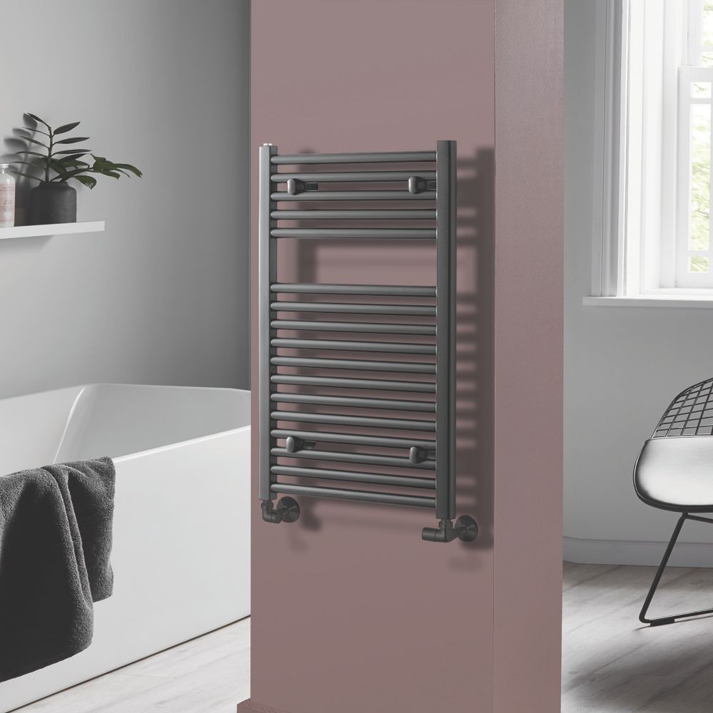 Image of Towelrads Pisa Premium Towel Radiator 800mm x 500mm Anthracite 1307BTU 