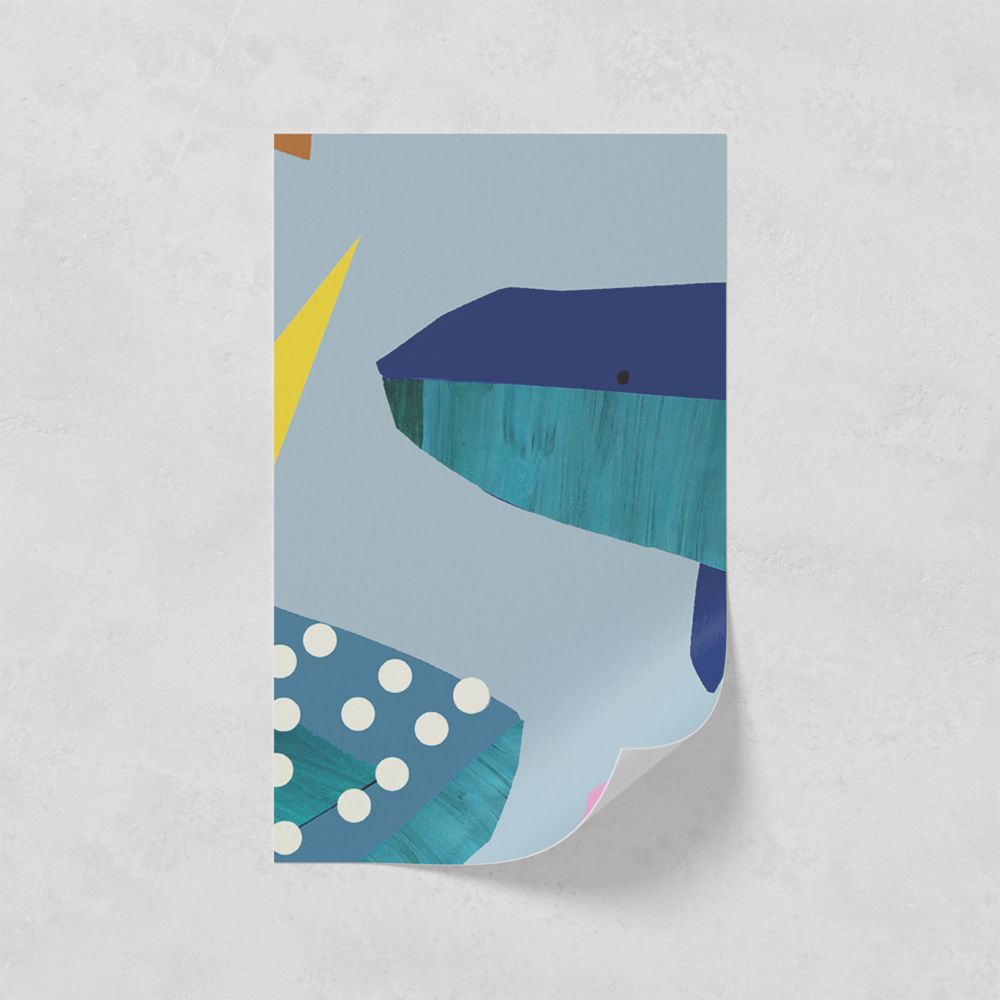 Image of LickPro Blue Marine 01 Wallpaper Sample 0.18m x 0.29m 