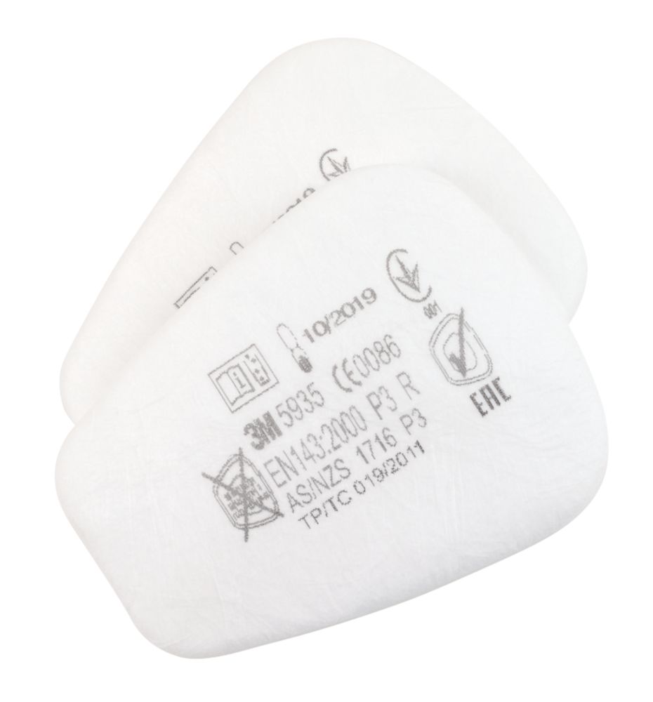 Image of 3M 5935 Particulate Filters P3R 2 Pack 