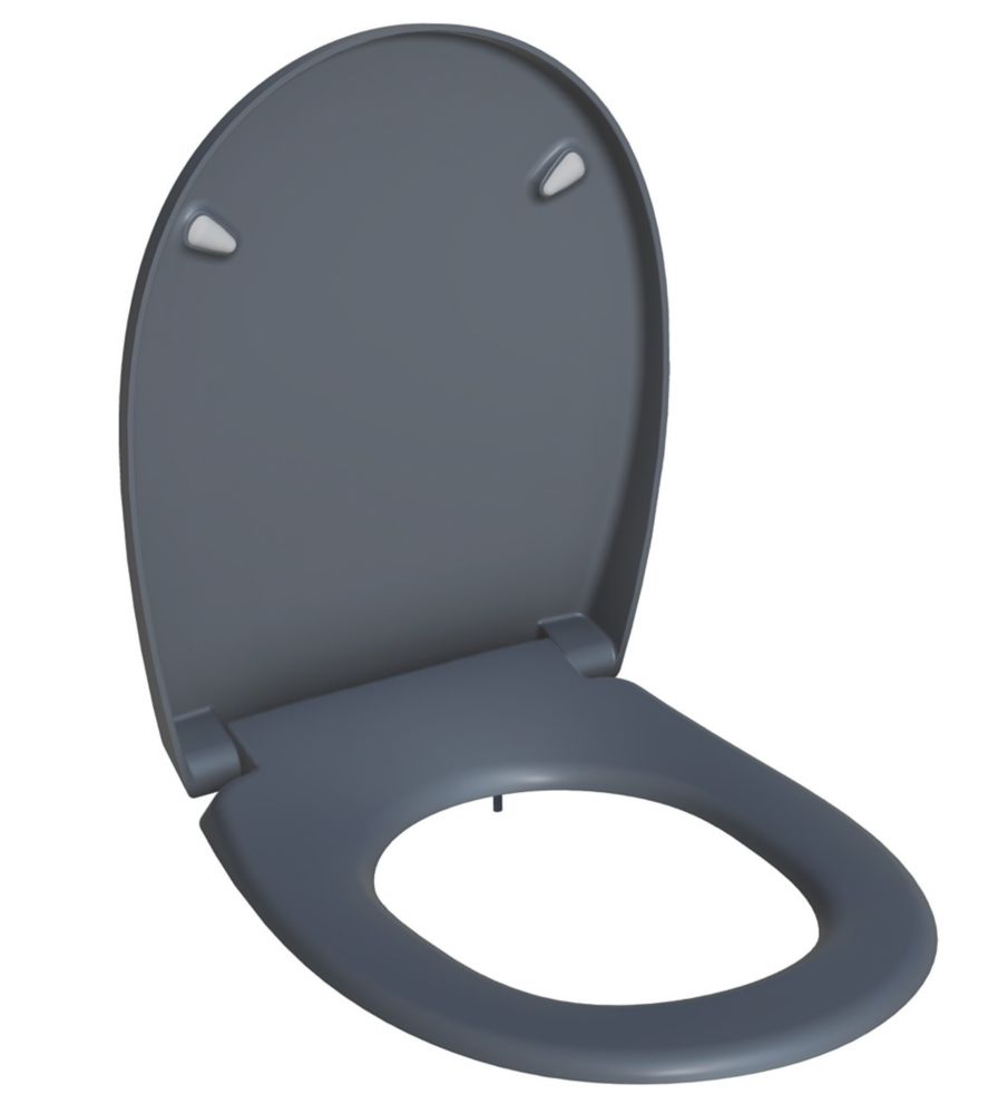 Image of Bemis Click & Clean Classic Soft-Close with Quick-Release Toilet Seat Thermoset Plastic Grey 