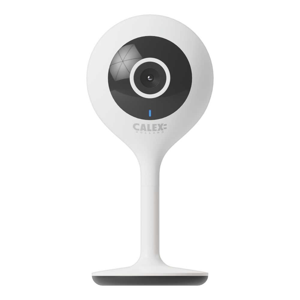 Image of Calex 900013 Mains-Powered White Wireless 1080p Indoor Round IP Camera 