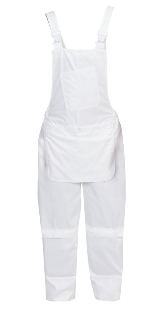 Image of Bib & Brace White Medium 37" W 31" L 