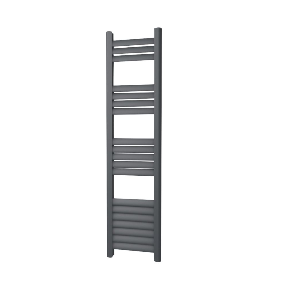 Image of Towelrads Eton Designer Towel Radiator 1200mm x 300mm Anthracite 1105BTU 