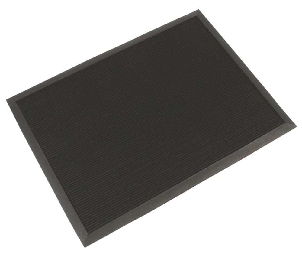 Image of COBA Europe Fingertip Entrance Mat Black 0.8m x 0.6m x 13mm 