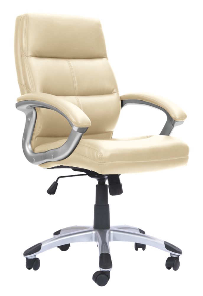 Image of Nautilus Designs Greenwich High Back Executive Chair Cream 