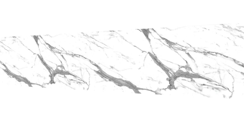 Image of Splashwall White Marble Alloy Splashback 2440mm x 750mm x 4mm 