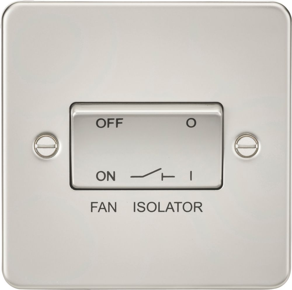 Image of Knightsbridge 10AX 1-Gang TP Fan Isolator Switch Pearl 