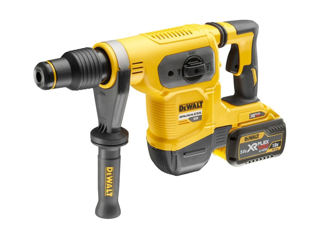 Image of DeWalt DCH481X2-GB 5.4kg 54V 2 x 9.0Ah Li-Ion XR FlexVolt Brushless Cordless SDS Max Drill 