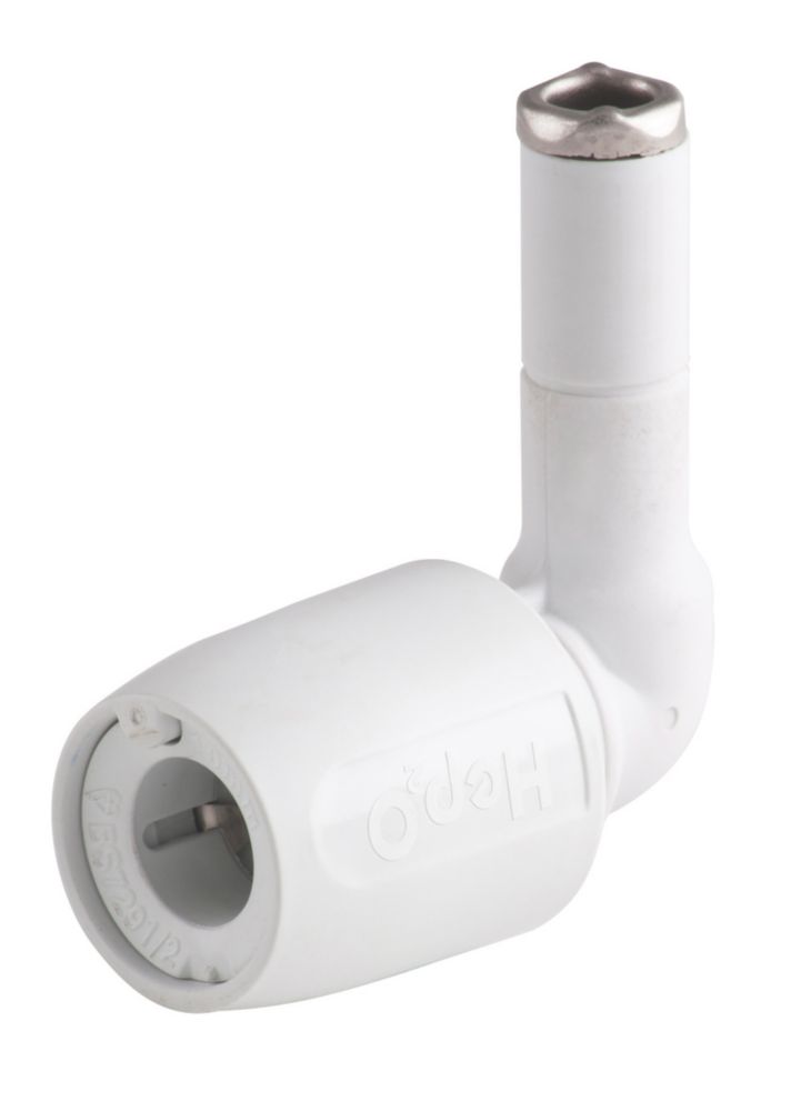 Image of Hep2O Plastic Push-Fit Equal 90Â° Stem Elbow 10mm 